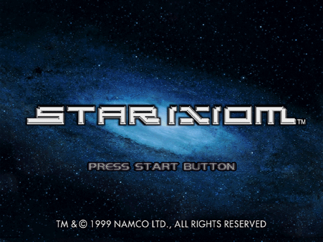 Star Ixiom title screen for Playstation